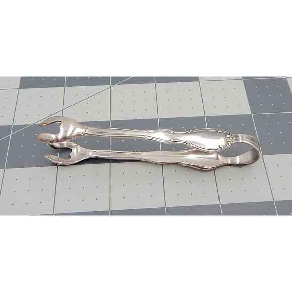 Towle Fontana Silver Electroplate Sugar Tongs 4 Inch - Picture 5 of 8